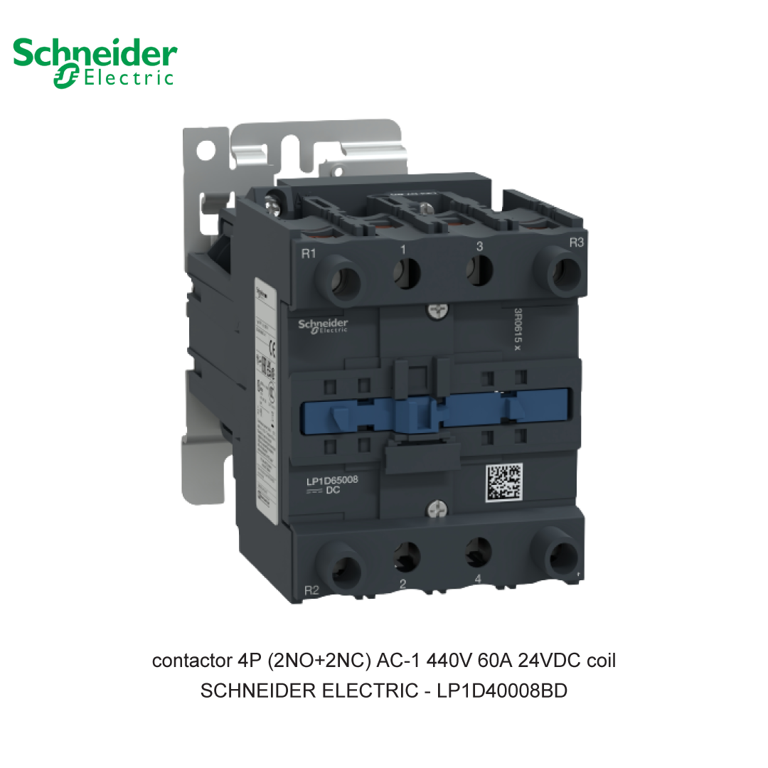CONTACTOR 4P 80A AC-1 2NO+2NC 24VDC
