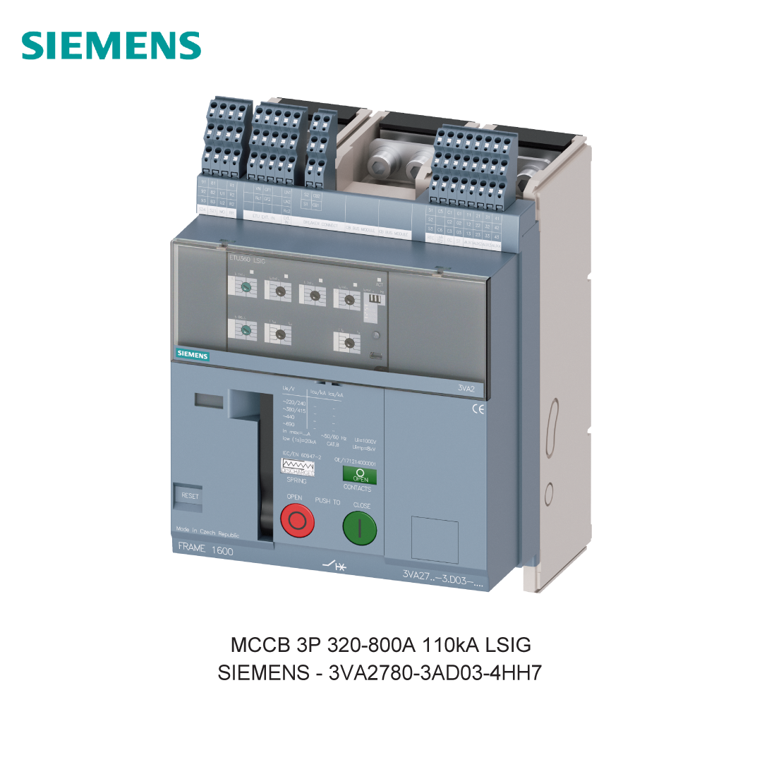 MCCB 3P 320-800A 110kA LSIG
