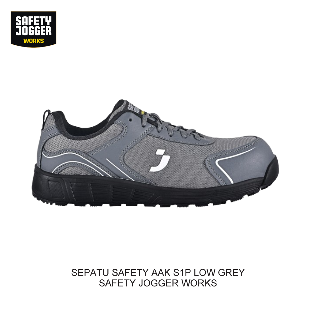 SEPATU SAFETY AAK S1P LOW GREY