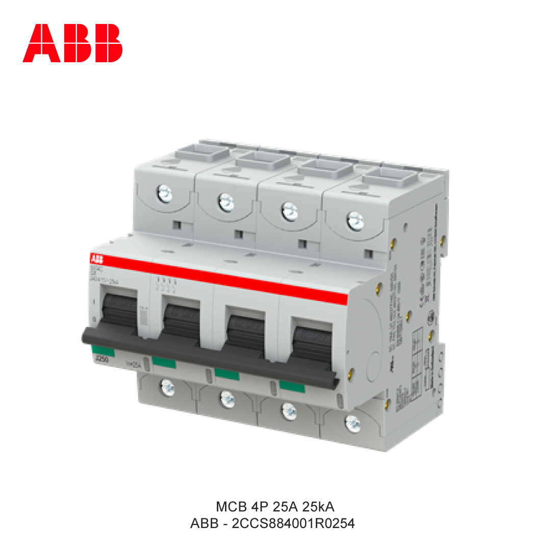 MCB 4P 25A 25kA CURVA C