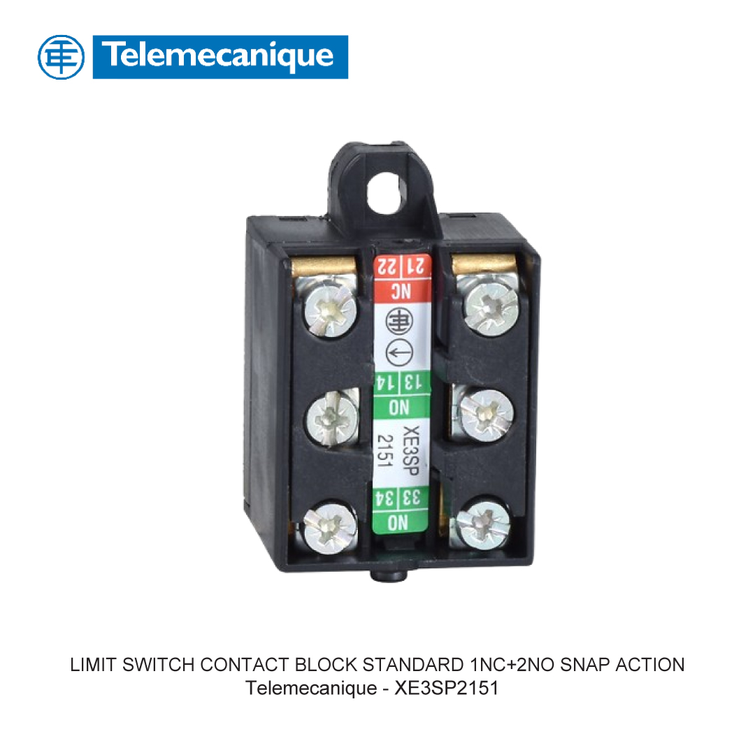 LIMIT SWITCH CONTACT BLOCK STANDARD 1NC+2NO SNAP ACTION