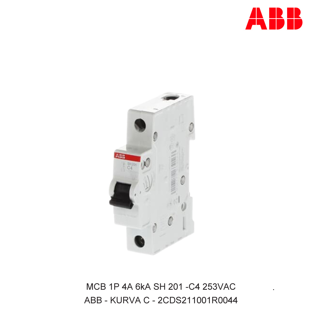 MCB 1P 4A 6kA CURVA C