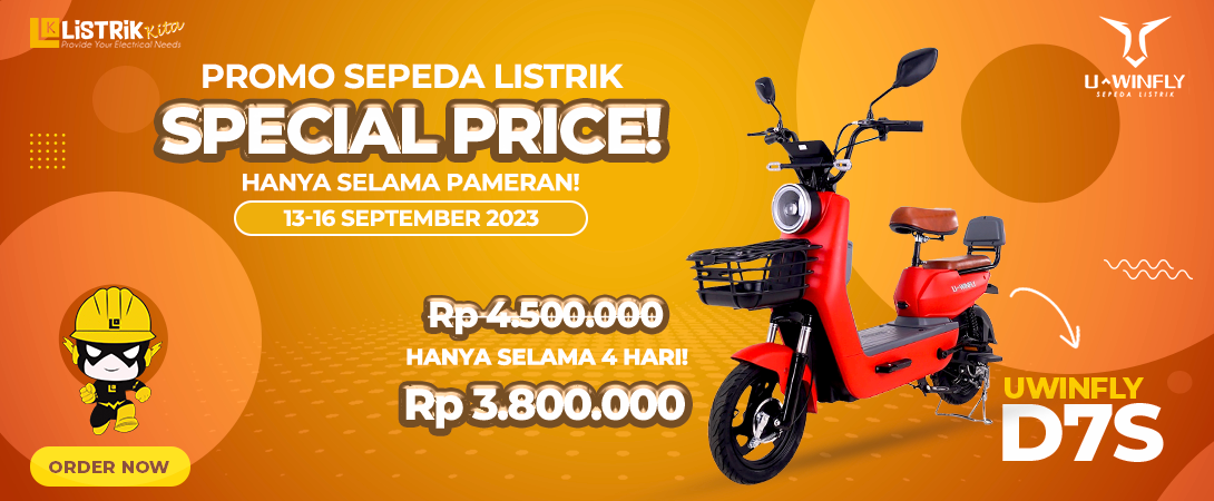 HANYA SELAMA 4 HARI! SPECIAL PRICE SEPEDA LISTRIK D7S!