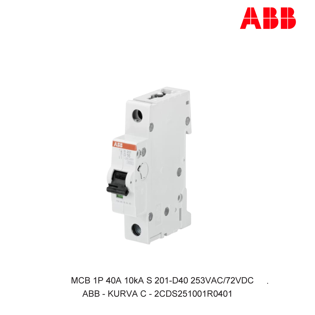 MCB 1P 40A 6kA/10kA CURVA D
