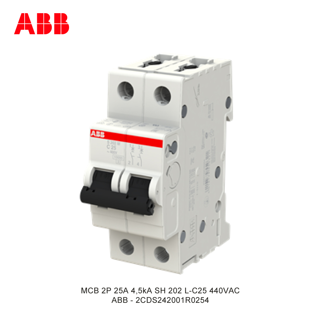 MCB 2P 25A 4,5kA CURVA C