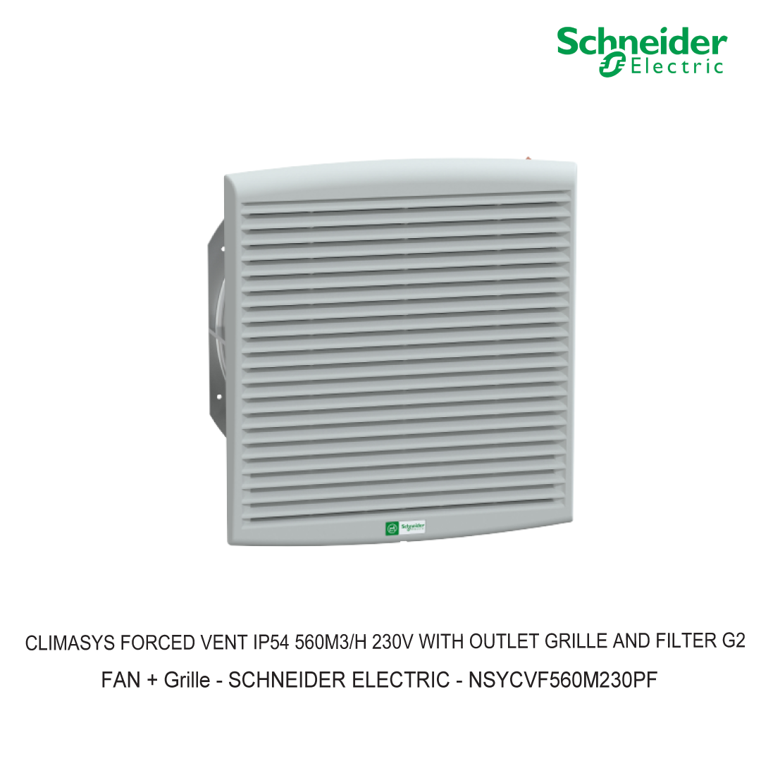 CLIMASYS FORCED VENT IP54 560M3/H 230V WITH OUTLET GRILLE AND FILTER G2