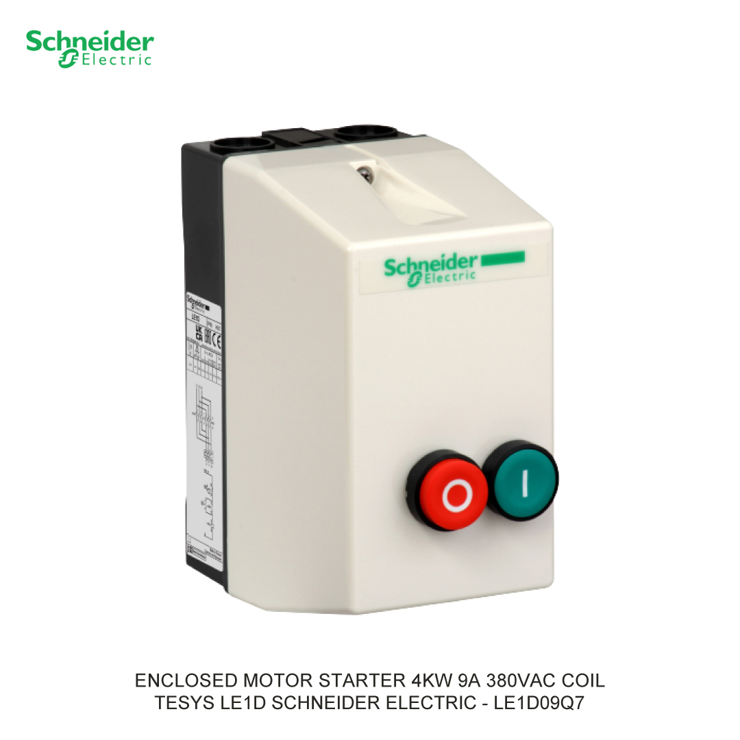 ENCLOSED MOTOR STARTER 4KW 9A 380VAC COIL