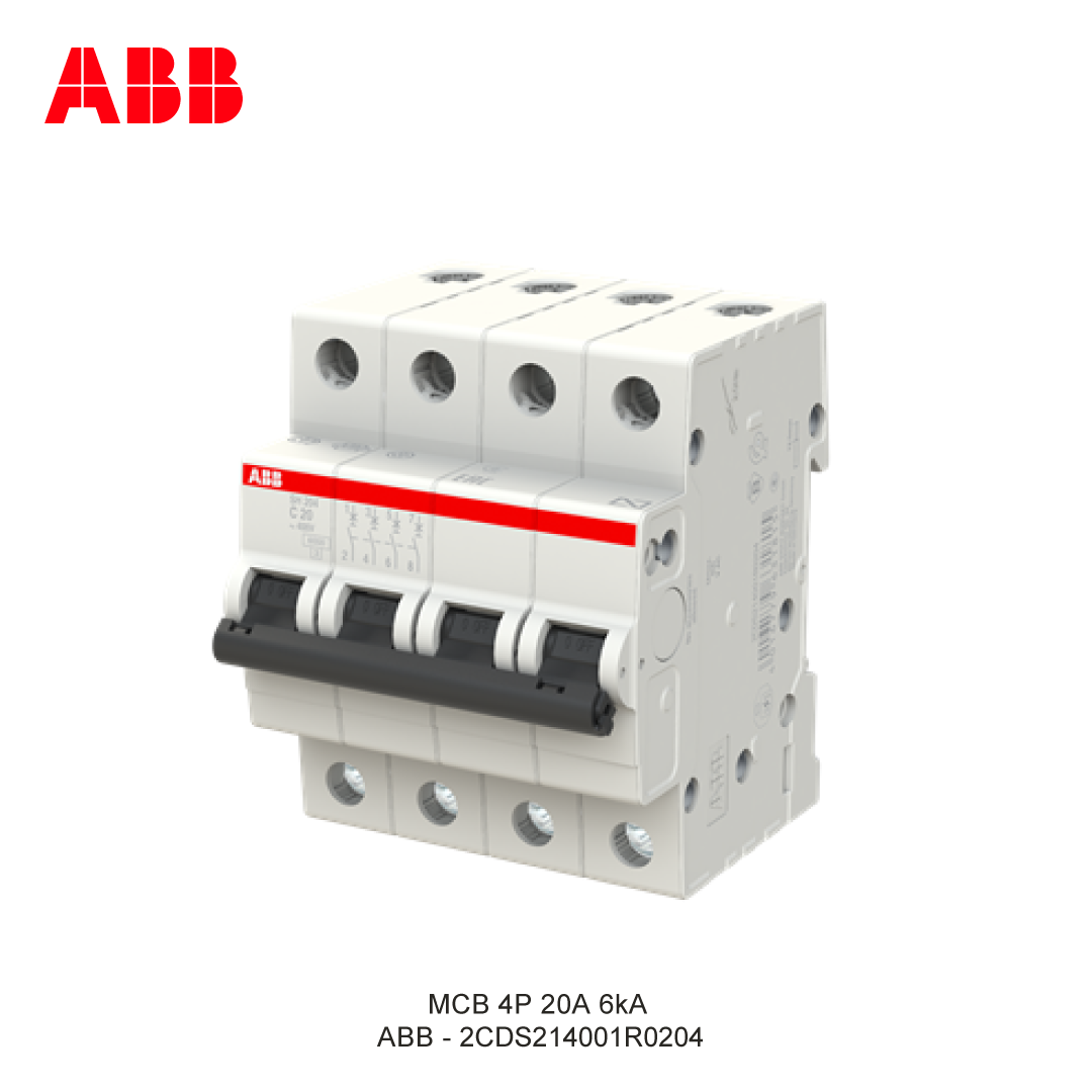 MCB 4P 20A 6kA CURVA C