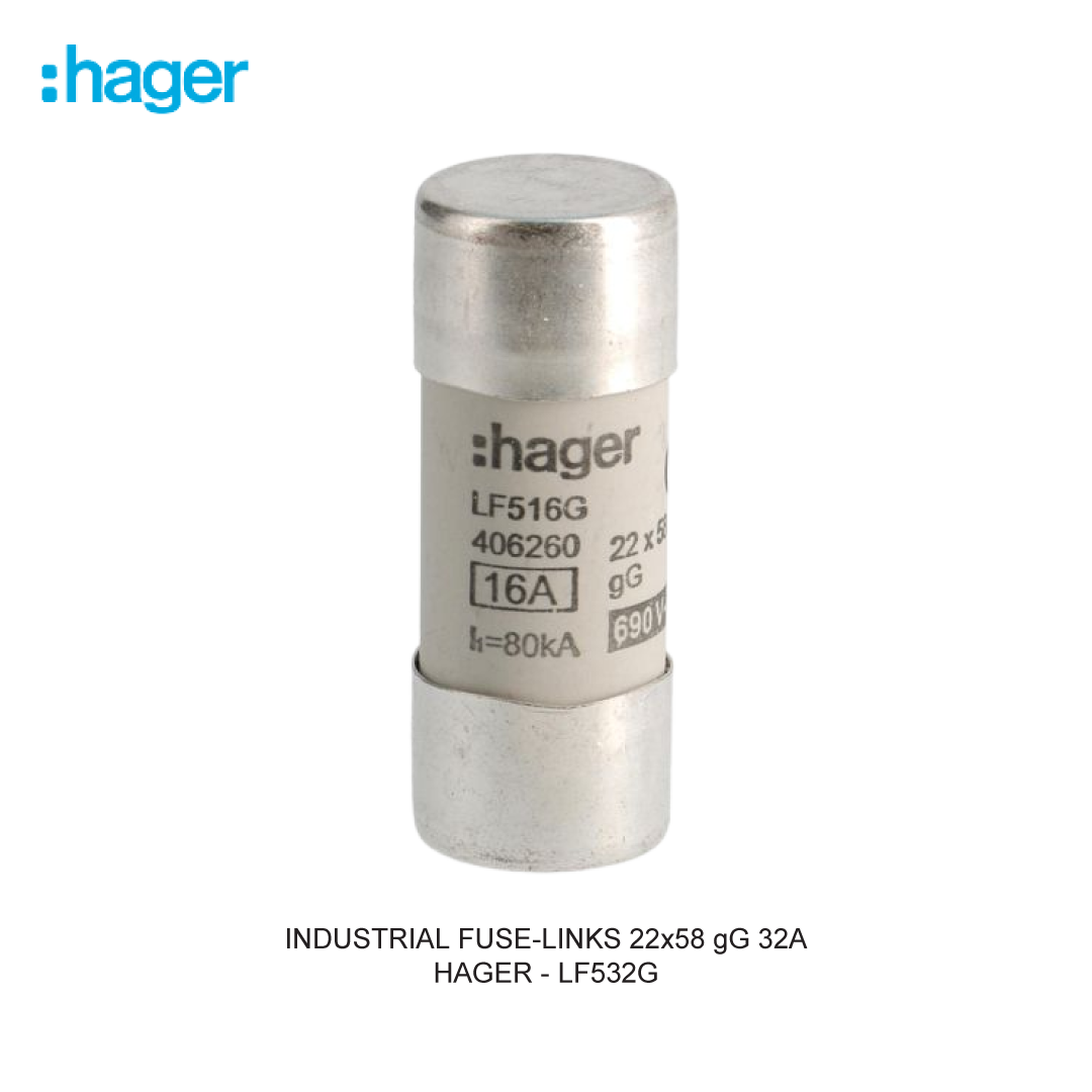 HAGER INDUSTRIAL FUSE-LINKS 22x58 gG 32A