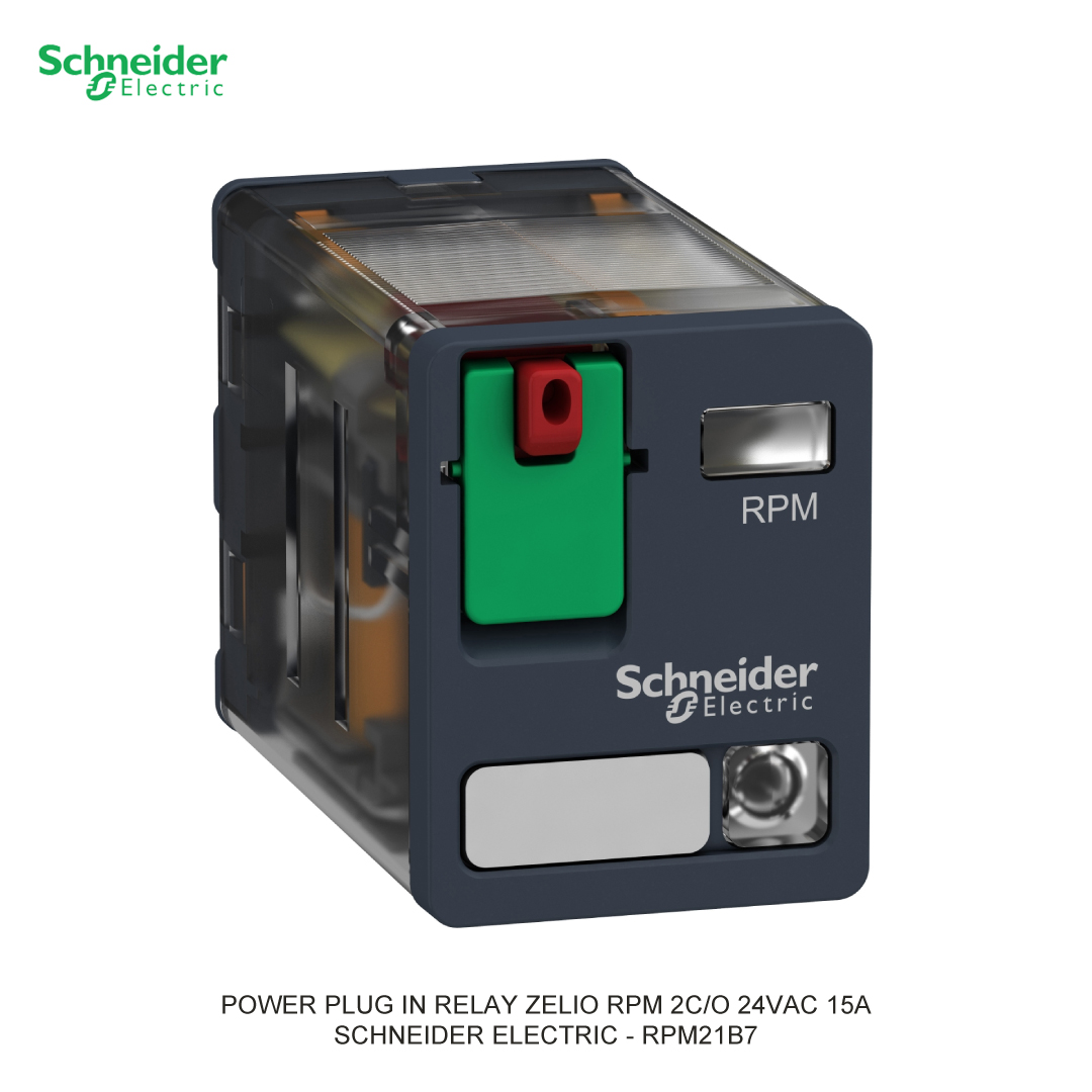 POWER PLUG IN RELAY ZELIO RPM 2C/O 24VAC 15A SCHNEIDER ELECTRIC
