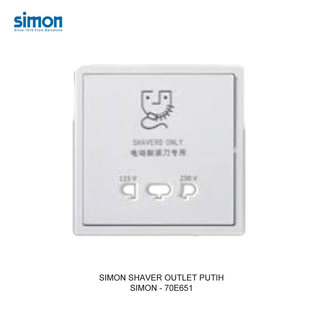 SIMON i7 SHAVER OUTLET PUTIH