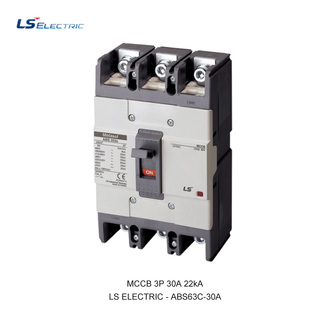 MCCB 3P 30A 22kA