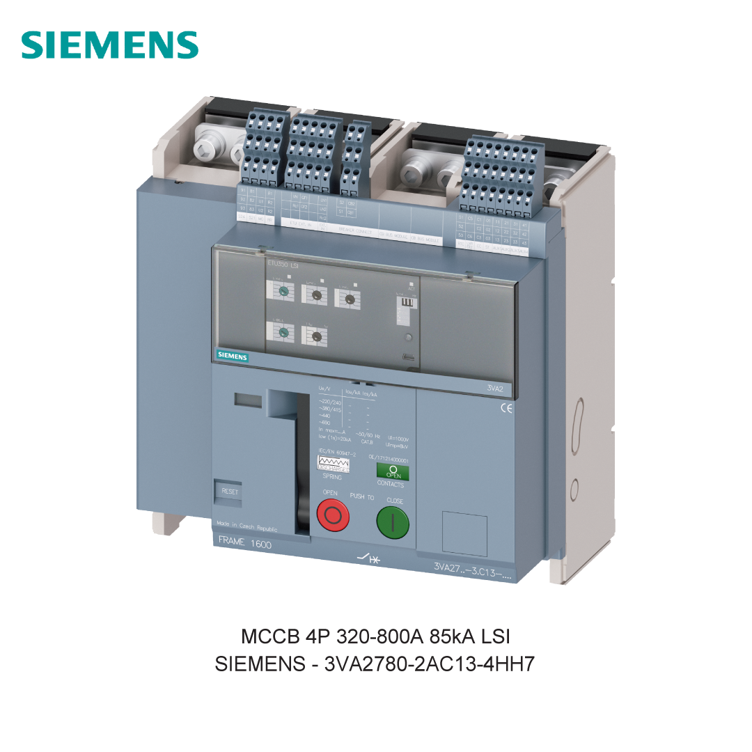MCCB 4P 320-800A 85kA LSI
