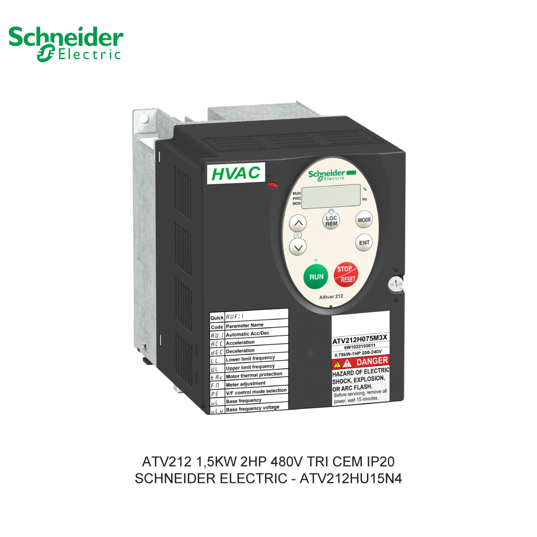 ATV212 1,5KW 2HP 480V TRI CEM IP20