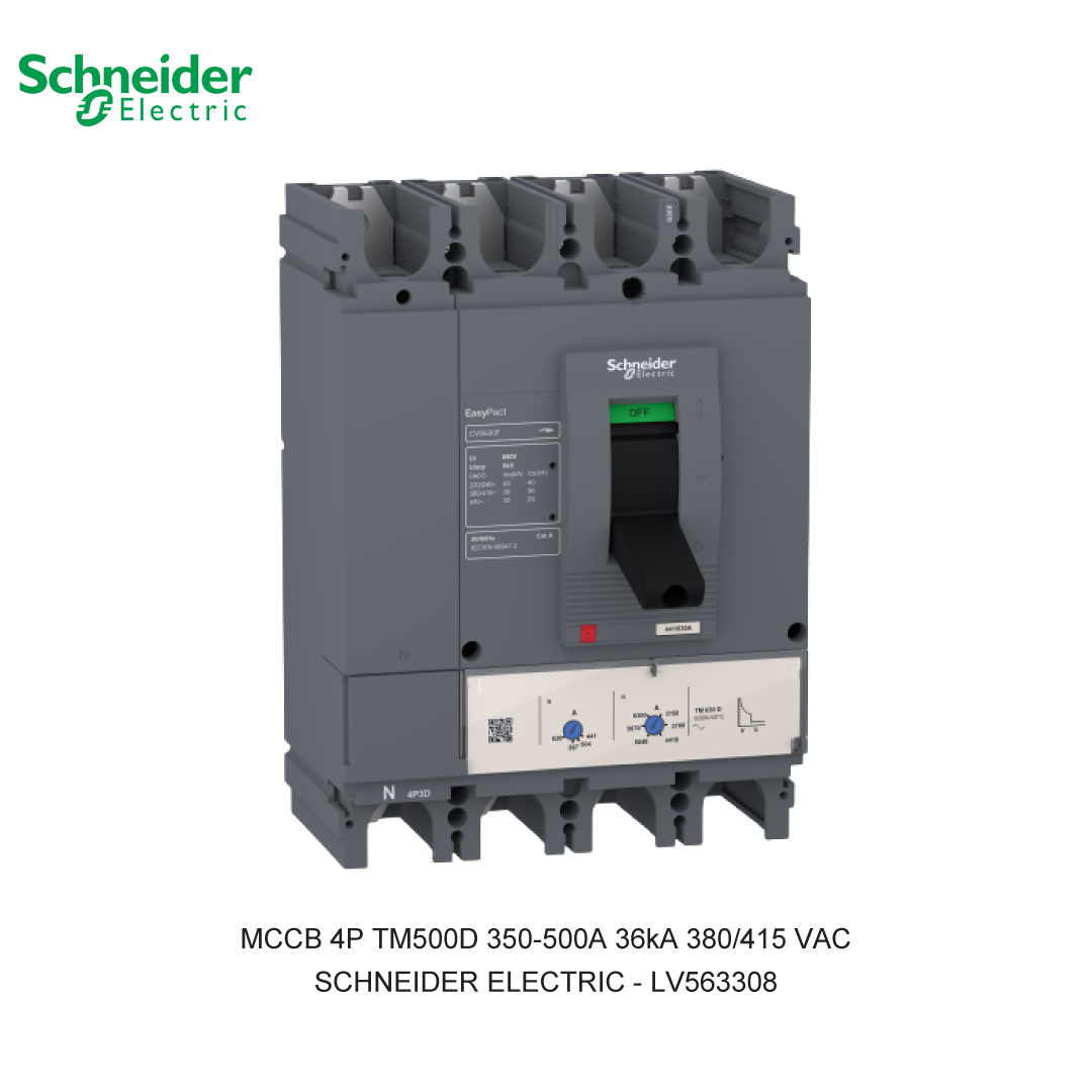 MCCB 4P TM500D 350-500A 36KA 380/415VAC