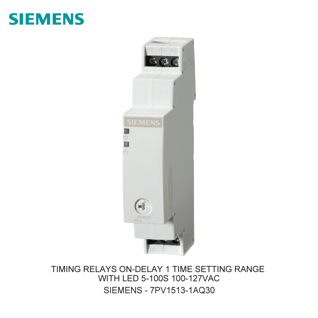 TIMING RELAYS ON-DELAY 1 TIME SETTING RANGE WITH LED 5-100S 100-127VAC