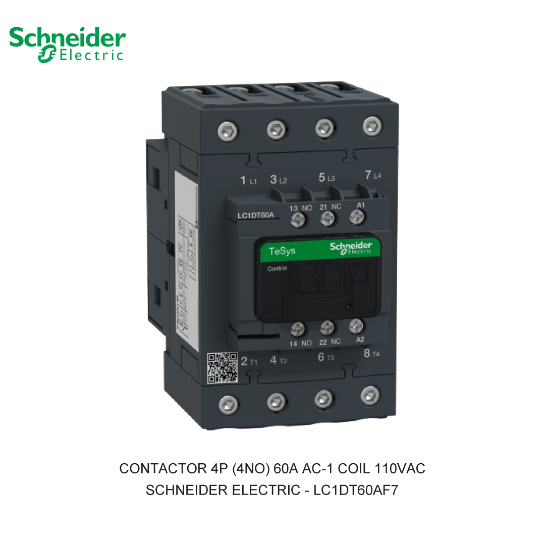 CONTACTOR 4P (4NO) 60A AC-1 COIL 110VAC