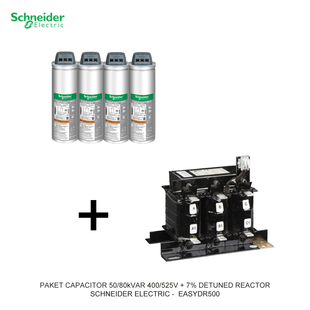 PAKET CAPACITOR 50/80kVAR 400/525V + 7% DETUNED REACTOR