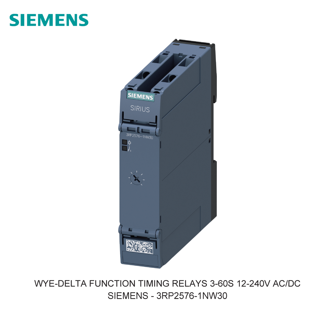 WYE-DELTA FUNCTION TIMING RELAYS 3-60S 12-240V AC/DC