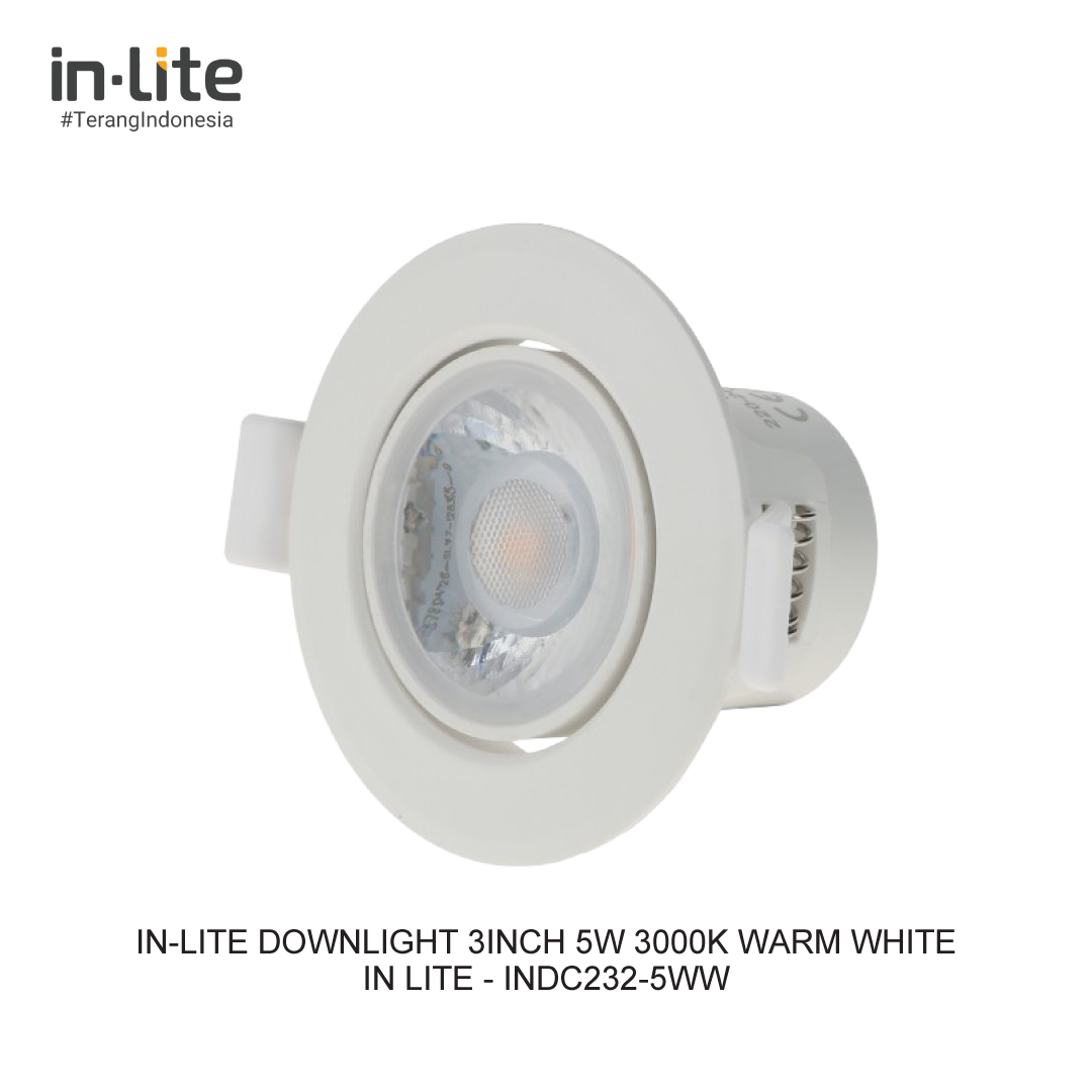 IN-LITE DOWNLIGHT 3INCH 5W 3000K KUNING