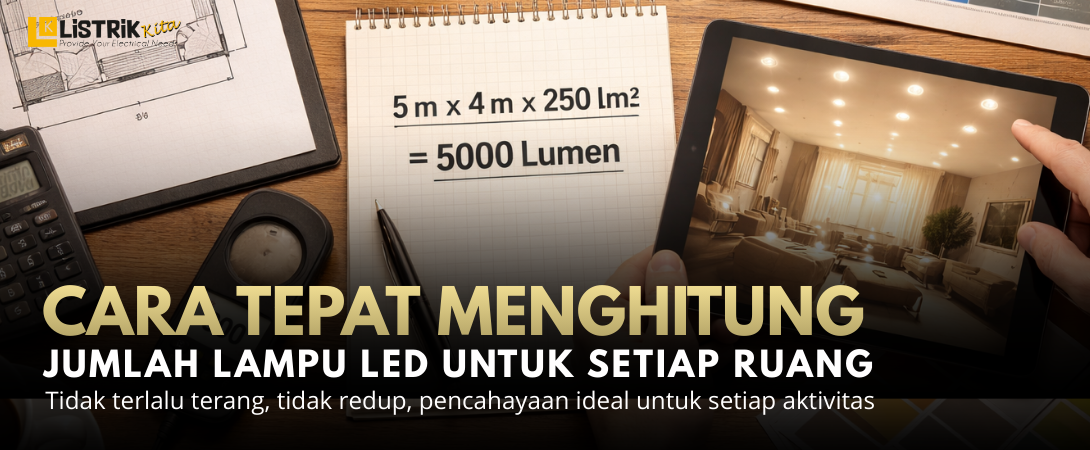 Cara Tepat Menghitung Jumlah Lampu LED untuk Setiap Ruang