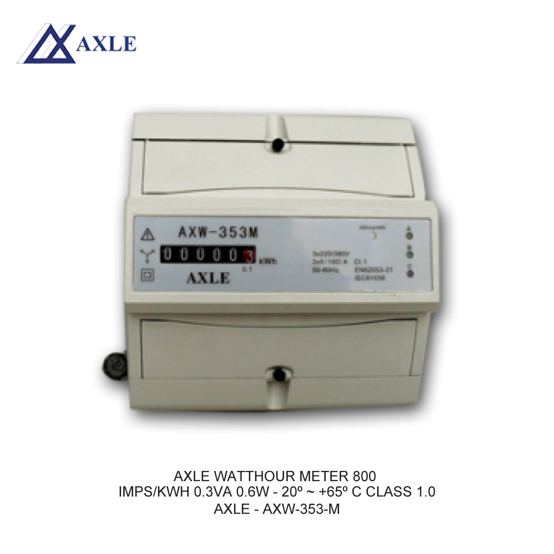 AXLE WATTHOUR METER 800 IMPS/KWH 0.3VA 0.6W - 20º ~ +65º C CLASS 1.0