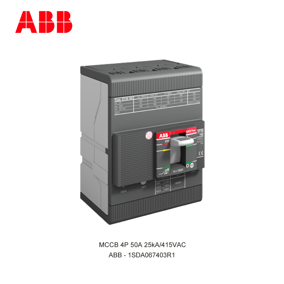 MCCB 4P 50A 25kA/415VAC
