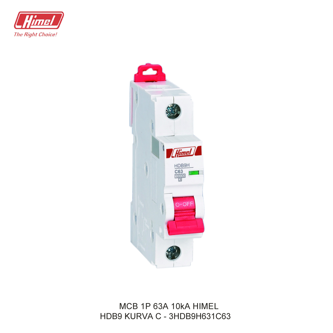 MCB HIMEL HDB9-63 C 1P 63A 10kA