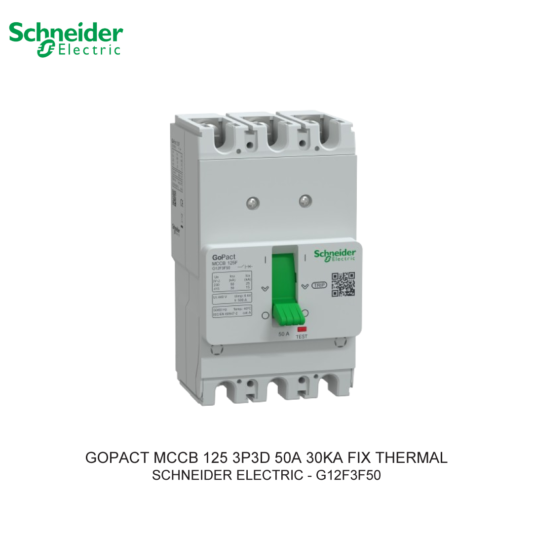 GOPACT MCCB 3P3D 50A 30KA FIX THERMAL