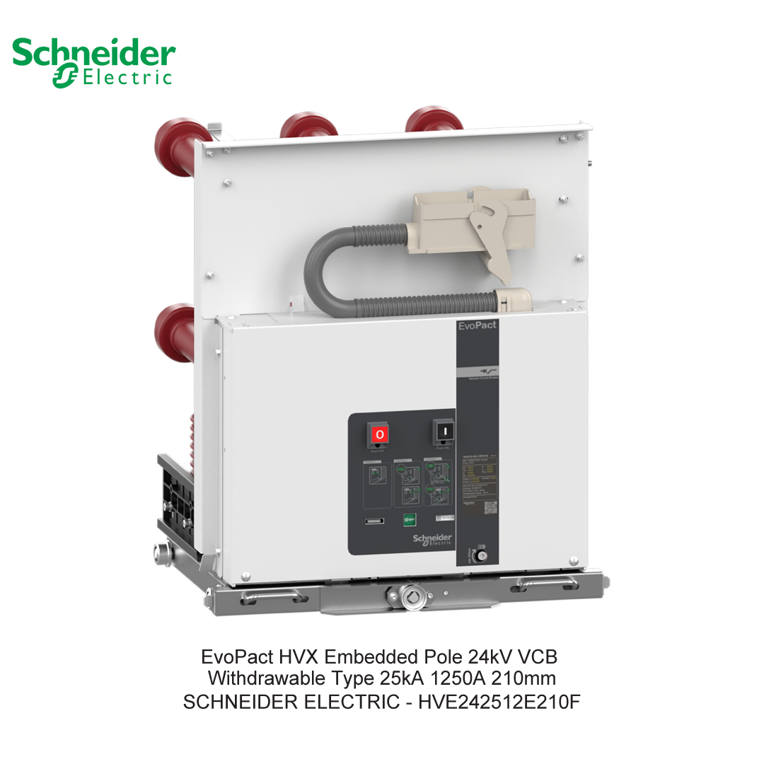 EvoPact HVX Embedded Pole 24kV VCB Withdrawable Type 25kA 1250A 210mm