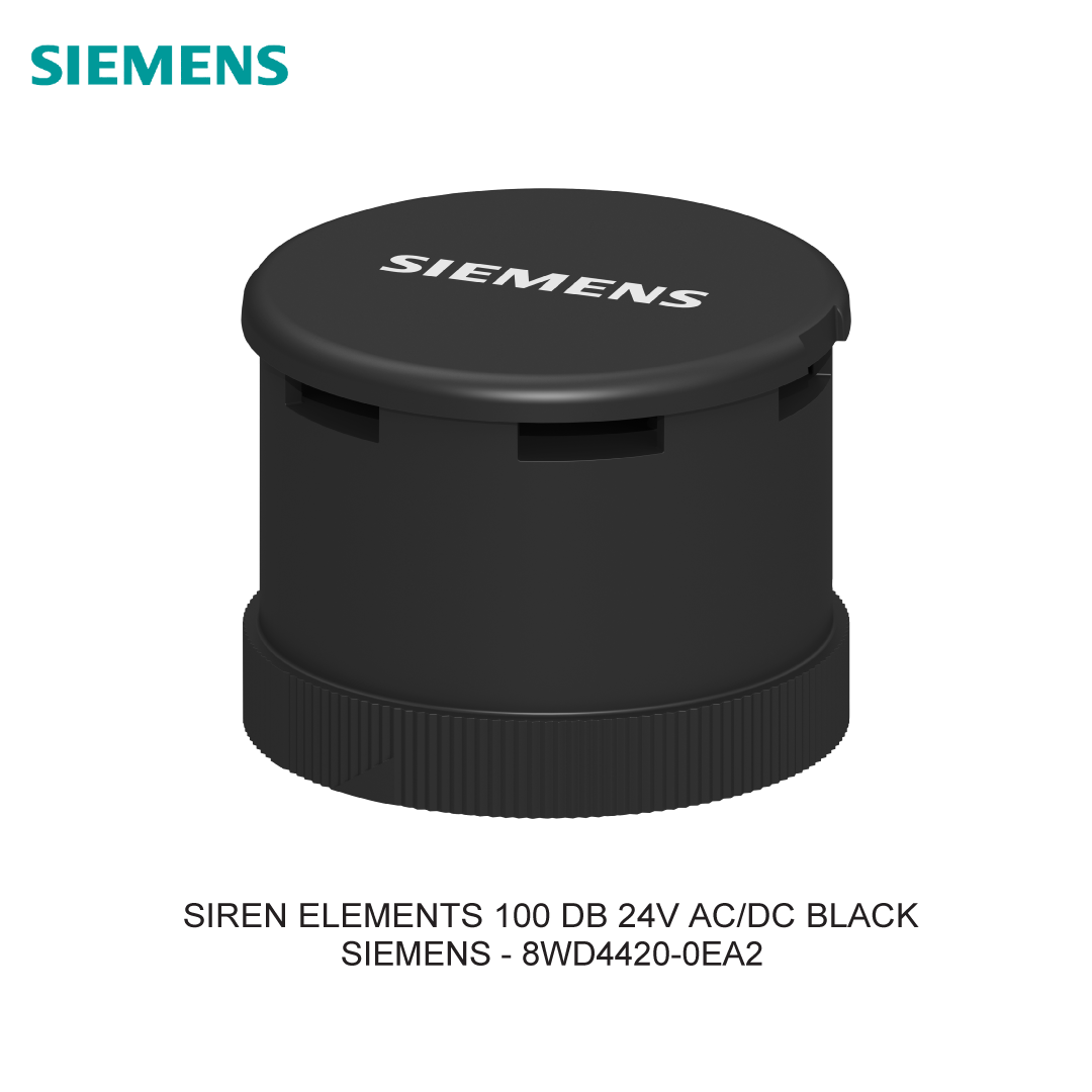 SIREN ELEMENTS 100 DB 24V AC/DC BLACK