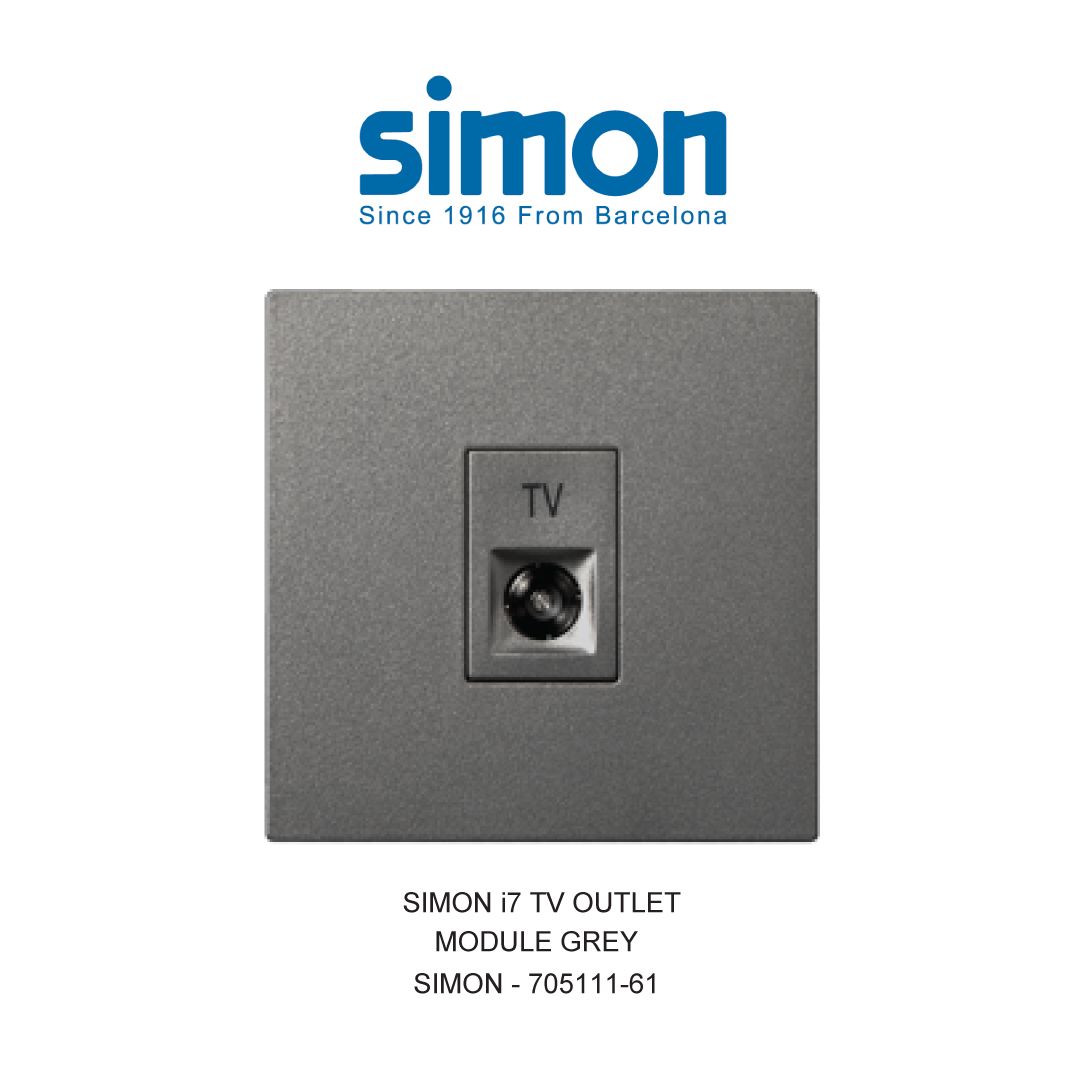 SIMON i7 STOP KONTAK TV OUTLET ABU-ABU
