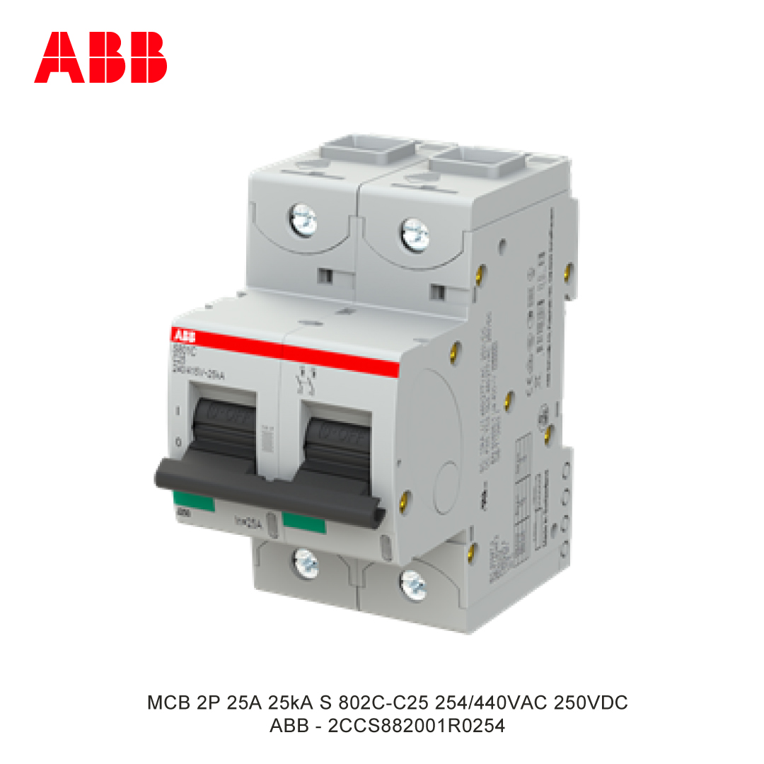 MCB 2P 25A 25kA CURVA C