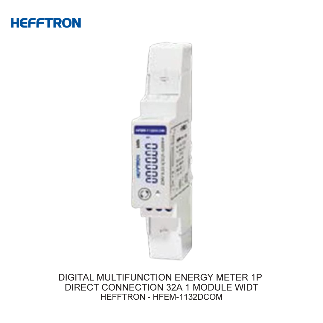 DIGITAL MULTIFUNCTION ENERGY METER 1P DIRECT CONNECTION 32A 1 MODULE WIDT