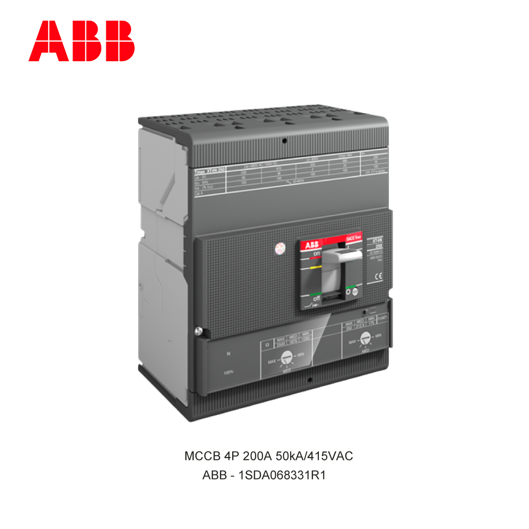 MCCB 4P 200A 50kA/415VAC