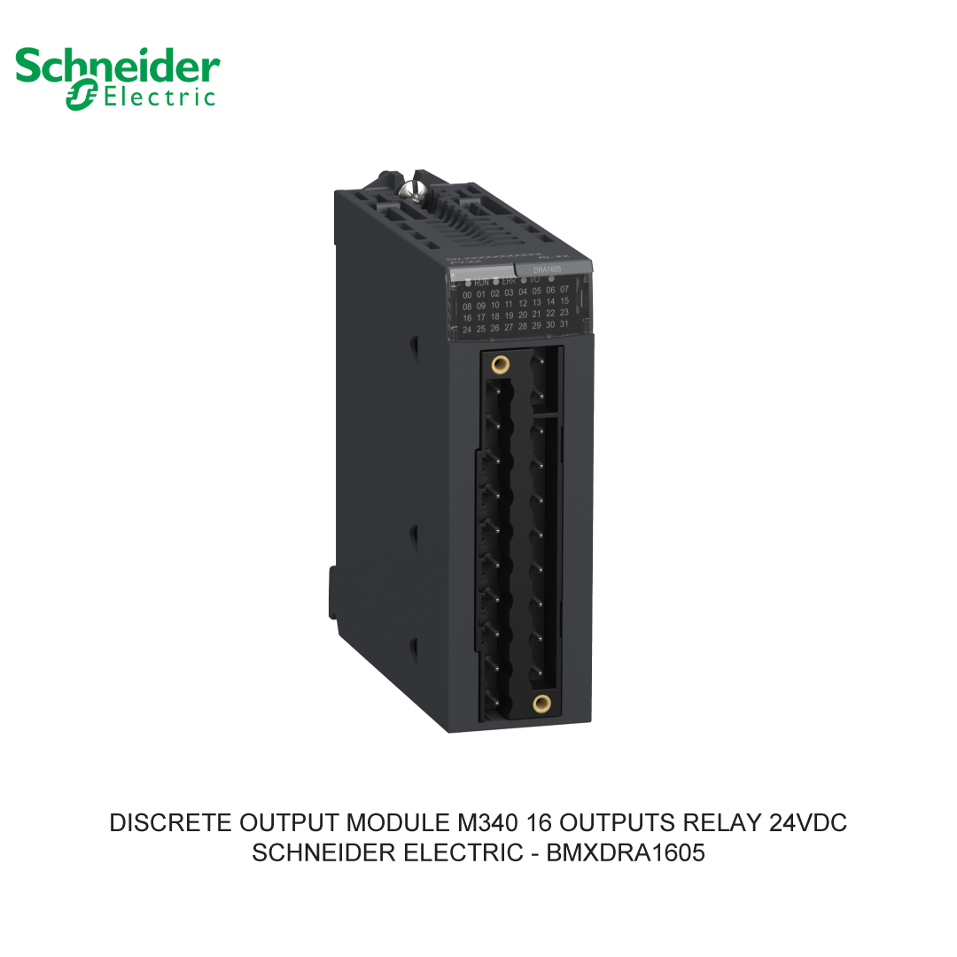 DISCRETE OUTPUT MODULE M340 16 OUTPUTS RELAY 24VDC