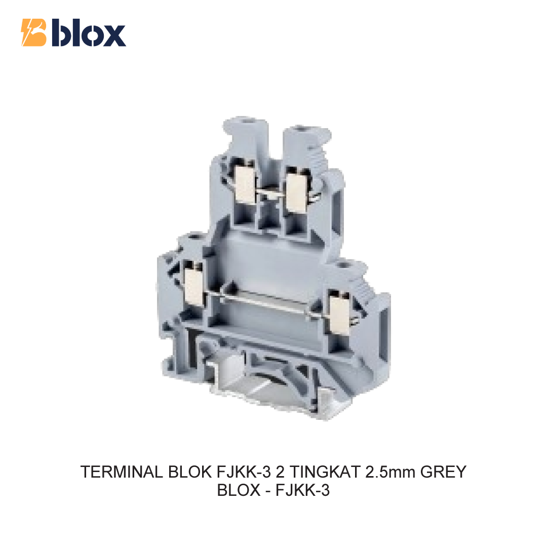 TERMINAL BLOK FJKK-3 2 TINGKAT 2.5mm GREY