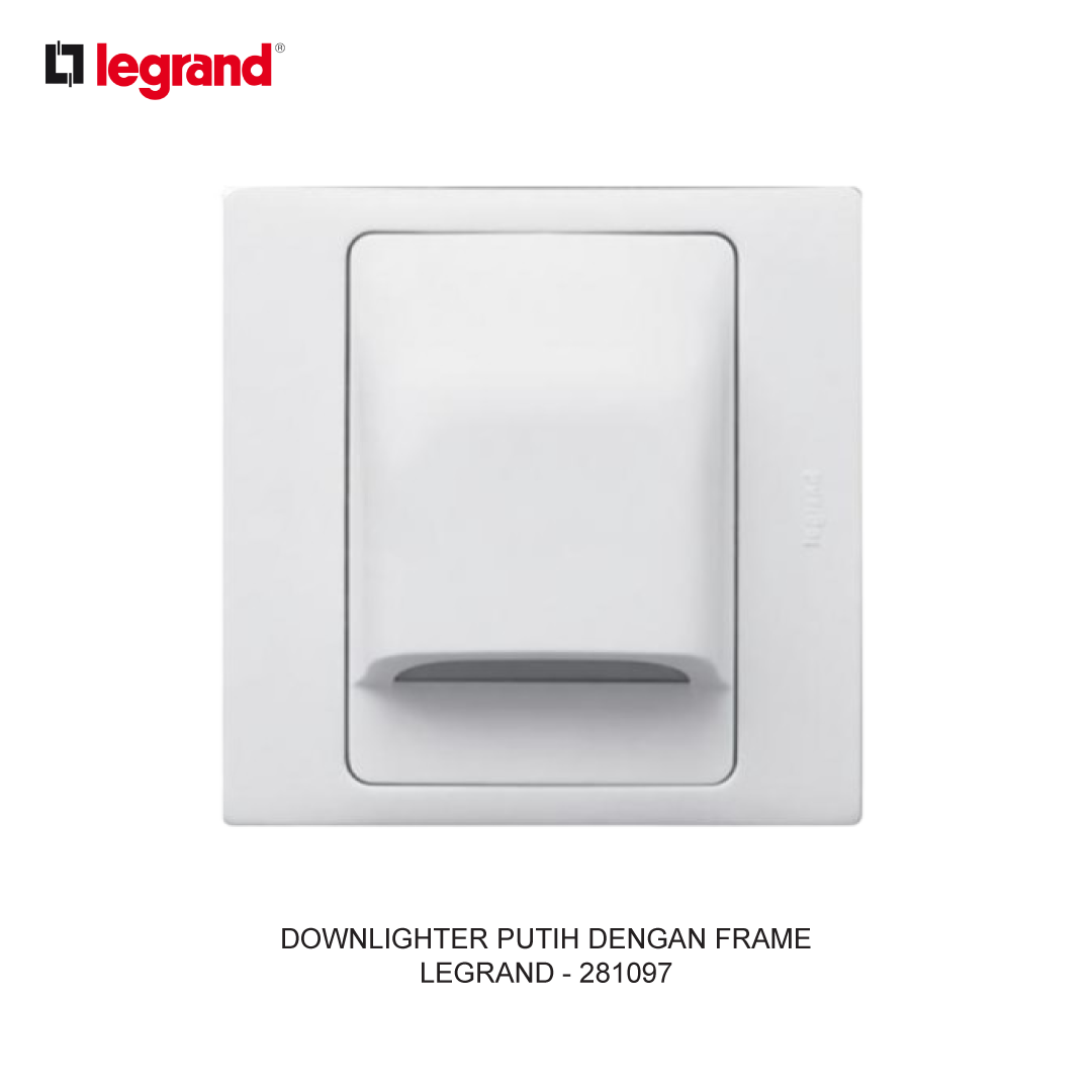 DOWNLIGHTER PUTIH DENGAN BINGKAI