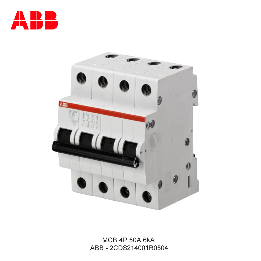 MCB 4P 50A 6kA CURVA C