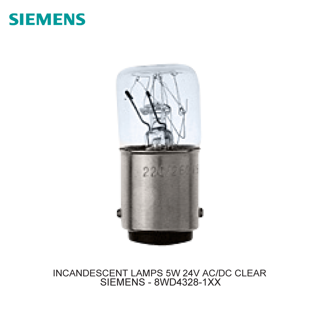INCANDESCENT LAMPS 5W 24V AC/DC CLEAR