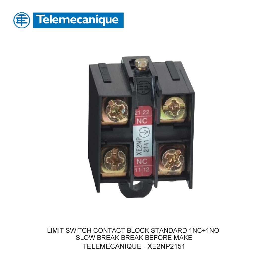 LIMIT SWITCH CONTACT BLOCK STANDARD 1NC+1NO SLOW BREAK BREAK BEFORE MAKE