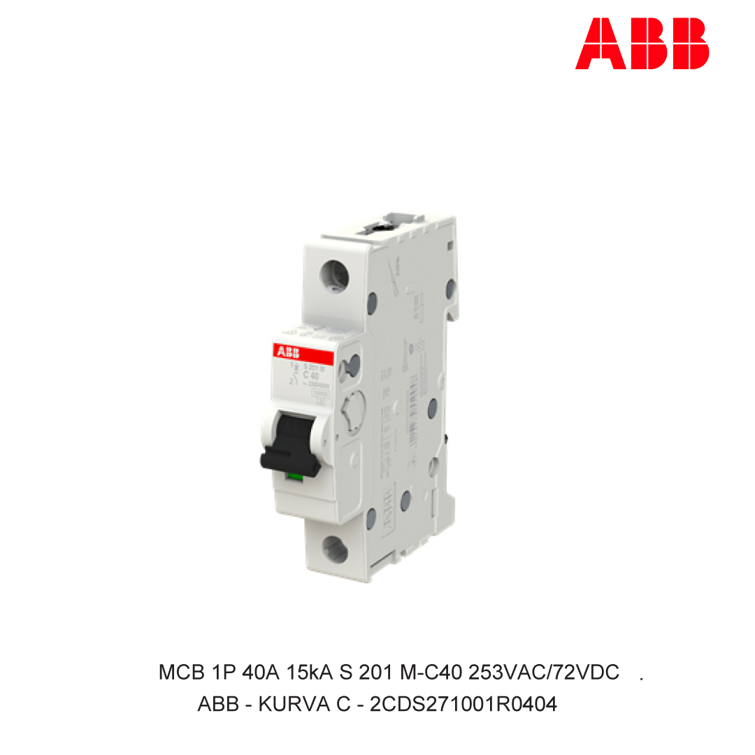 MCB 1P 40A 15kA CURVA C