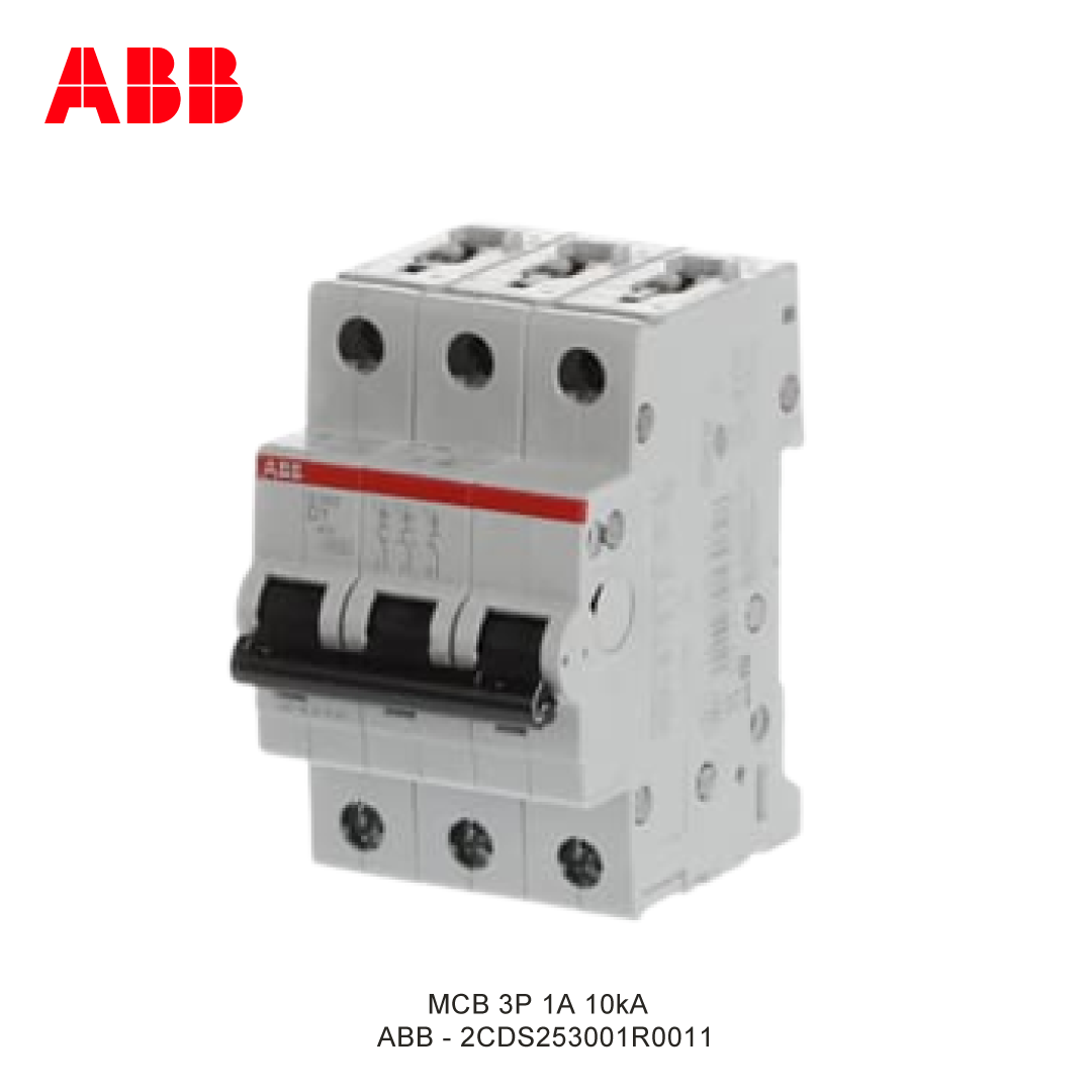 MCB 3P 1A 6kA/10kA CURVA D