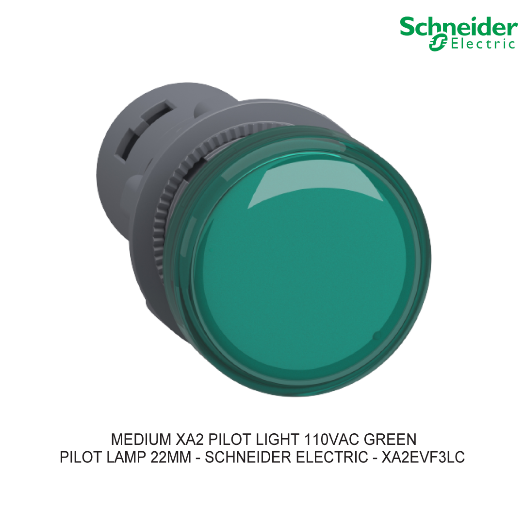 MEDIUM XA2 PILOT LIGHT 110VAC GREEN
