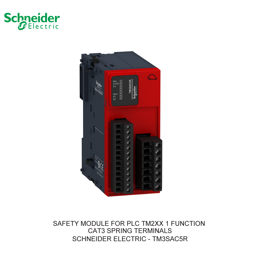 SAFETY MODULE FOR PLC TM2XX 1 FUNCTION CAT3 SPRING TERMINALS
