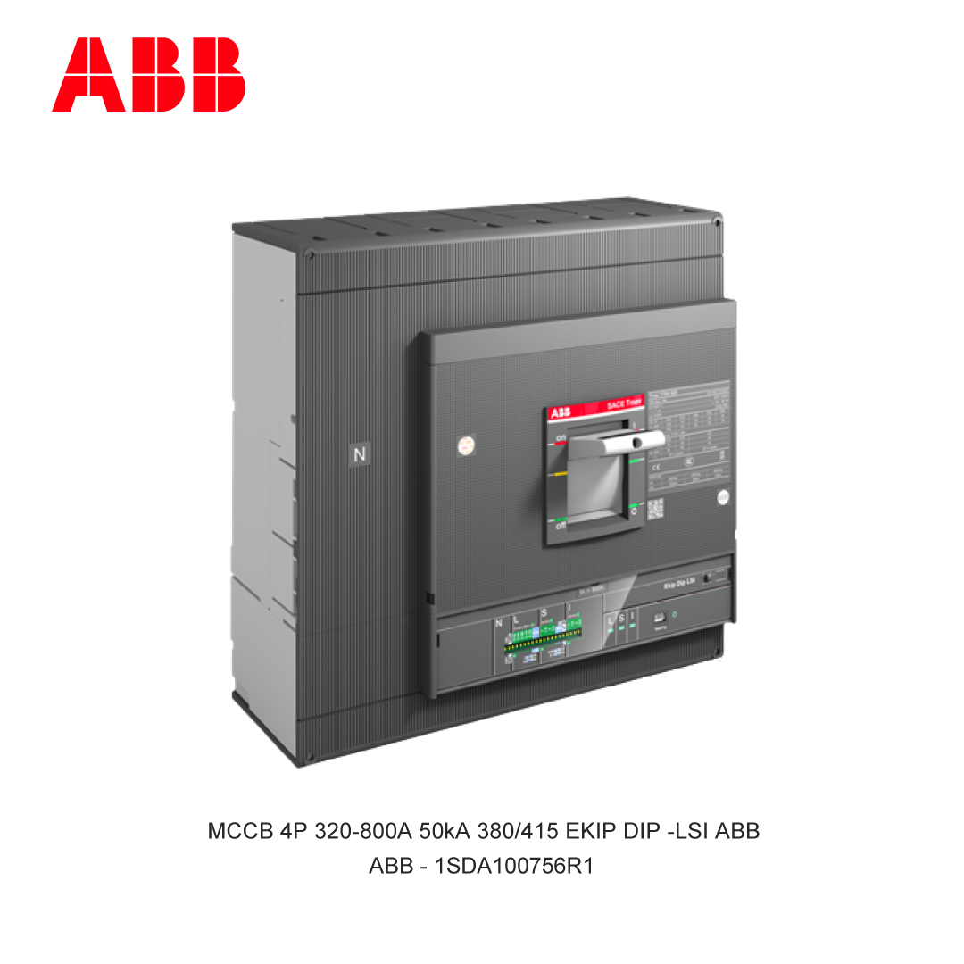 MCCB 4P 320-800A 50kA 380/415 EKIP DIP -LSI ABB