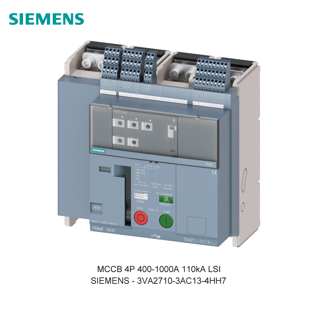 MCCB 4P 400-1000A 110kA LSI