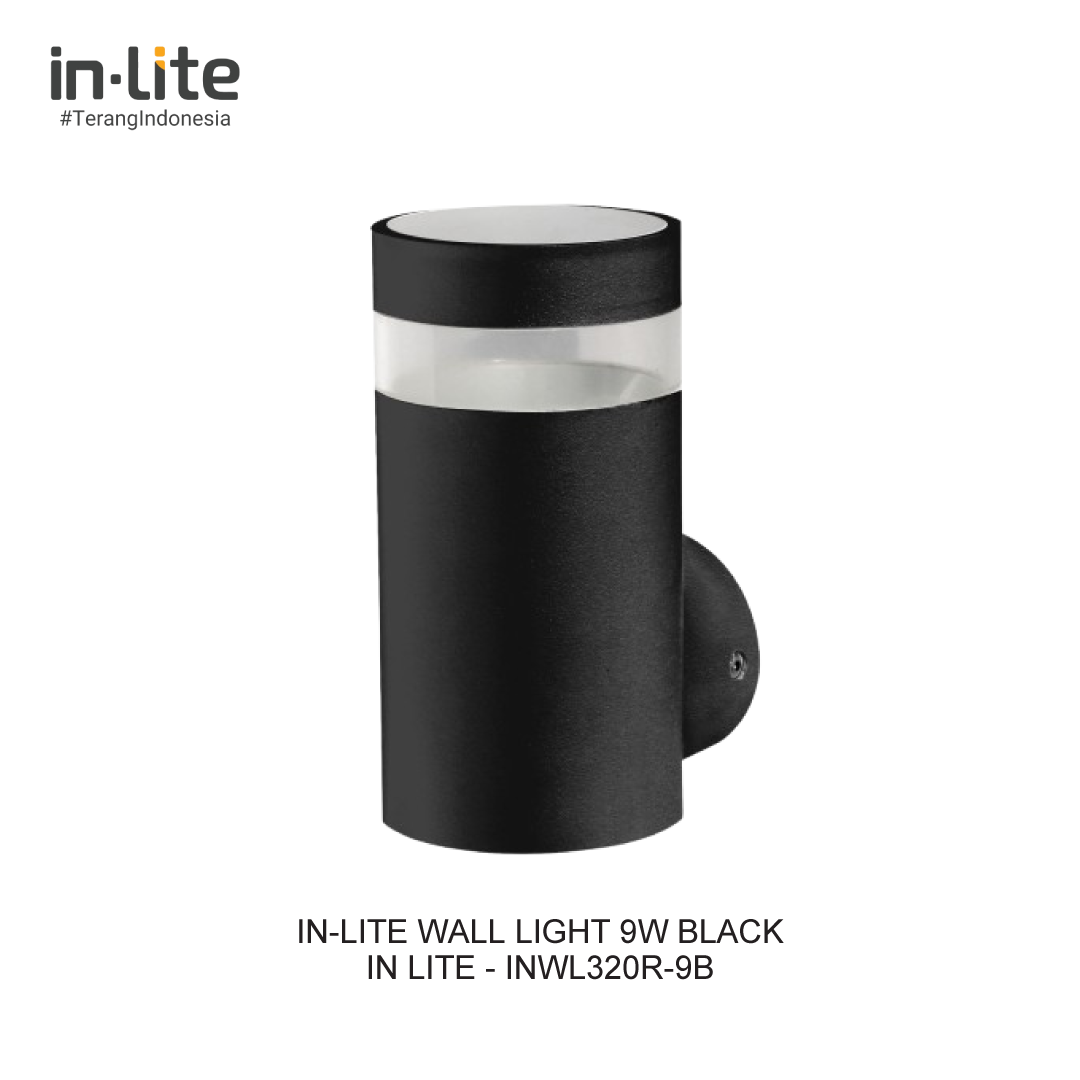 IN-LITE WALL LIGHT 9W 3 COLOUR BLACK