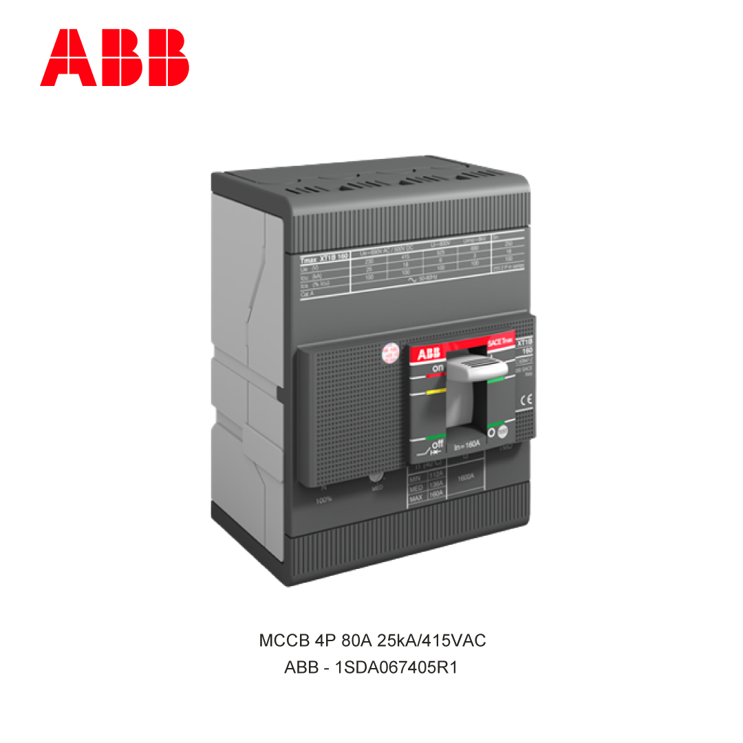 MCCB 4P 80A 25kA/415VAC