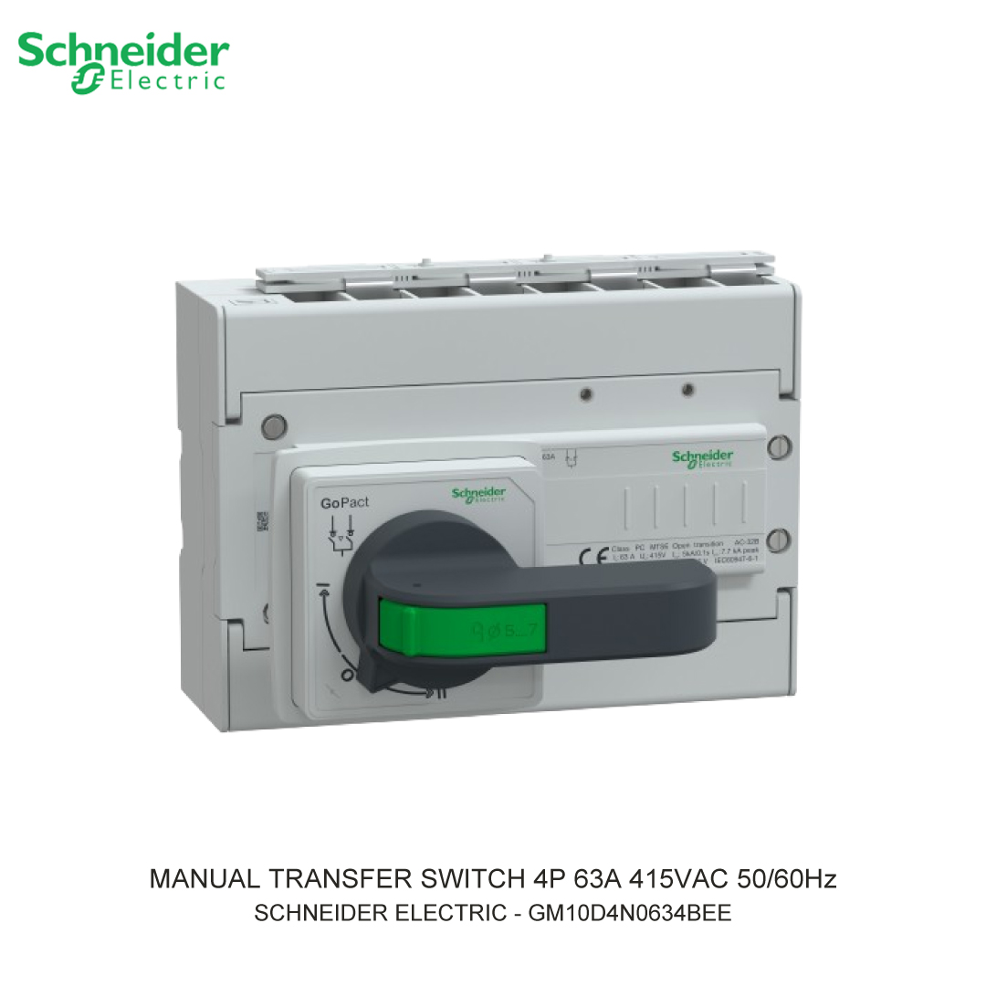 MANUAL TRANSFER SWITCH 4P 63A 415VAC 50/60Hz